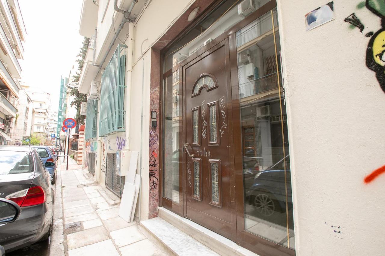 Ferienwohnung Orange And Blue Studio Downtown 5 Min From White Tower Thessaloniki Exterior foto